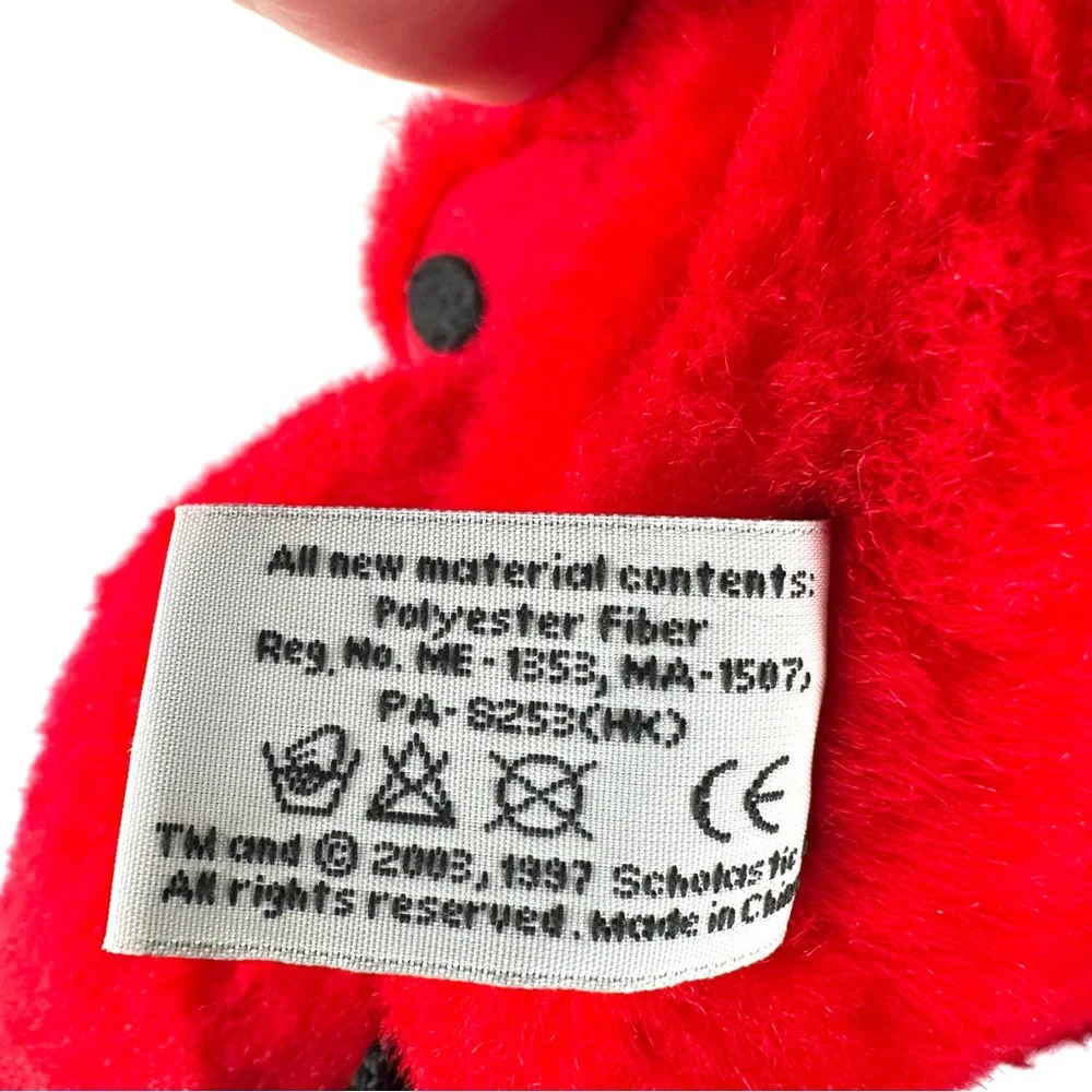 Vintage 1997 Clifford The Big Red Dog Plush Backpack Scholastic Side Kicks